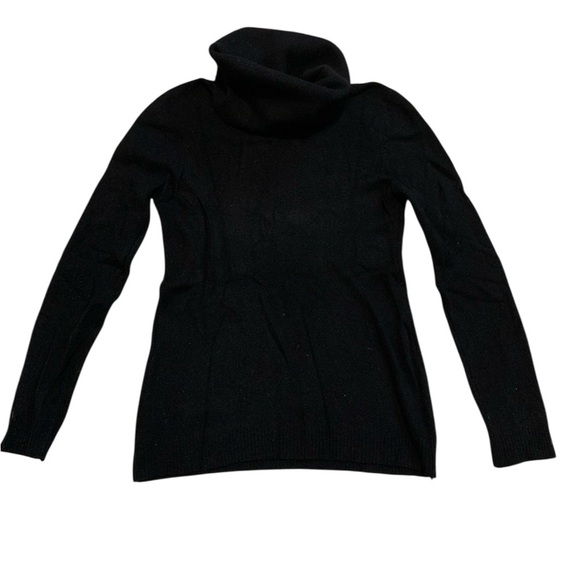 Pierre Cardin Sweaters - Vintage Pierre Cardin 100% 2 Ply Cashmere Black Cowl Neck Sweater Size Large